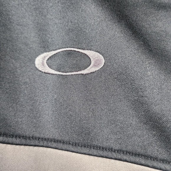 Oakley Jawbreaker Road Jacket Mens XL Gray Black Colorblock Full Zip Track - Picture 5 of 13